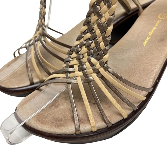 JAMBU KYIOCT11 Genuine Leather Strappy Ankle Strap Braided Sandals Clogs Shoes 9 - Picture 9 of 16